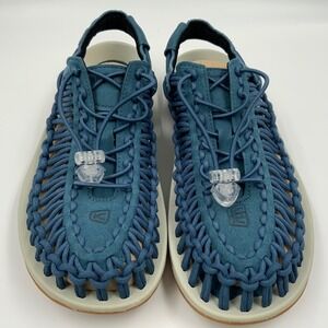 Keen Uneek Blue Woven Cord Sandals Men 8 Womens 9.5 Outdoor Hybrid Shoes 1026874